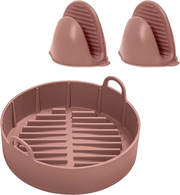 Nồi chiên không khí nóng được sử dụng rộng rãi bền bỉ Chảo silicone an toàn trong máy rửa bát
