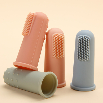 Sản phẩm Apricot Baby Silicone Bàn chải đánh răng ngón tay mềm có hộp bao bì
