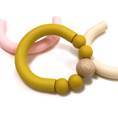 Hạt silicone chịu nhiệt Thắt lưng Bé nhai được đính cườm Vòng mọc răng 25g