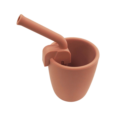 Chén rơm silicon cho bé tập đi có thể tái sử dụng BPA Phthalate miễn phí 8 * 6,5 * 6,5cm