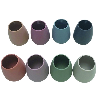 12 màu sắc khác nhau Cốc rượu vang silicone 265ml với quy mô bên trong