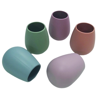 12 màu sắc khác nhau Cốc rượu vang silicone 265ml với quy mô bên trong