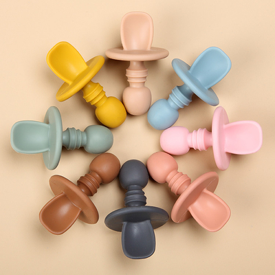 Bộ Nĩa Và Muỗng Silicone Đào Tạo Cho Bé Mini Mềm 2 chiếc Được FDA BPA phê duyệt