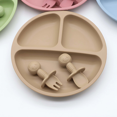Tấm phân chia cao su silicone an toàn cho trẻ em có hút