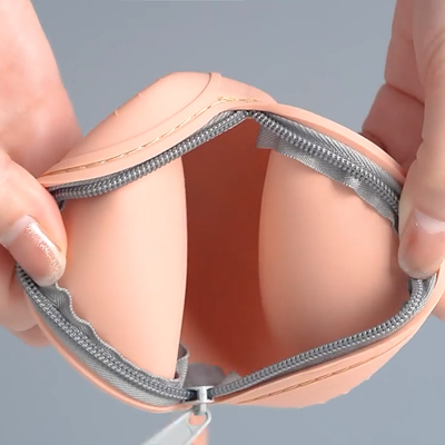 Nhiều lần sử dụng Hộp đựng giả bằng silicon bền có thể gắn được với máy rửa bát có dây kéo Miễn phí