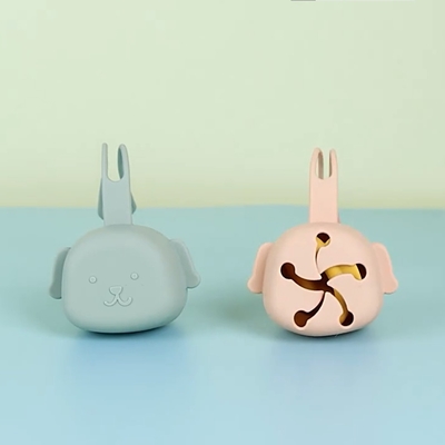 Giá đỡ núm vú giả silicon cầm tay đa chức năng Hộp đựng hình con chó Đi lại dễ dàng