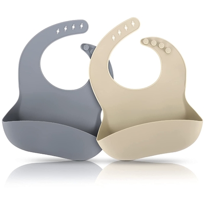 Không chứa BPA Không có hại Thực phẩm Cấp silicone cho Bé ăn Khăn ăn An toàn trong Nước sôi