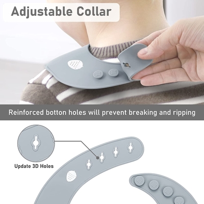FDA đã phê duyệt Patel Màu sắc silicone cho bé ăn Yếm an toàn trong máy tiệt trùng cho bé Pinny