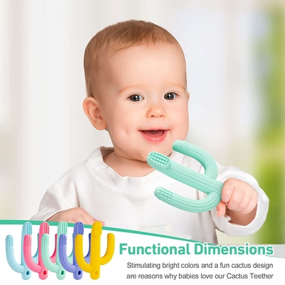Lớp thực phẩm Dễ dàng làm sạch Đồ chơi trẻ em bằng silicone rắn An toàn trong máy rửa bát