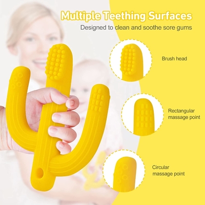Lớp thực phẩm Dễ dàng làm sạch Đồ chơi trẻ em bằng silicone rắn An toàn trong máy rửa bát