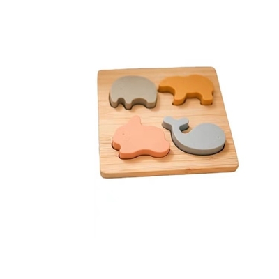Mầm non Học tập Giáo dục Giác quan Động vật Silicone Hình dạng Đồ chơi Xếp hình cho Trẻ mới biết đi Đồ chơi