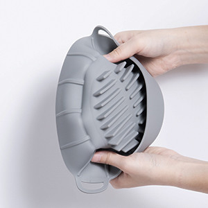Nồi chiên không khí tùy chỉnh có thể tái chế không BPA Chảo silicone an toàn trong máy tiệt trùng