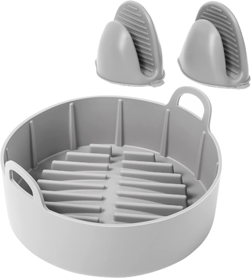 Nồi chiên không khí tùy chỉnh có thể tái chế không BPA Chảo silicone an toàn trong máy tiệt trùng