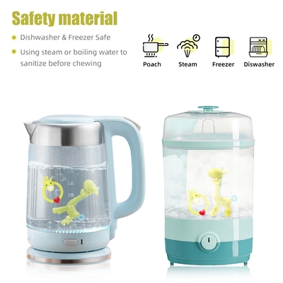 Dễ dàng làm sạch đồ chơi trẻ em bằng silicon chống bụi chống vi khuẩn khi mọc răng cho trẻ mới sinh