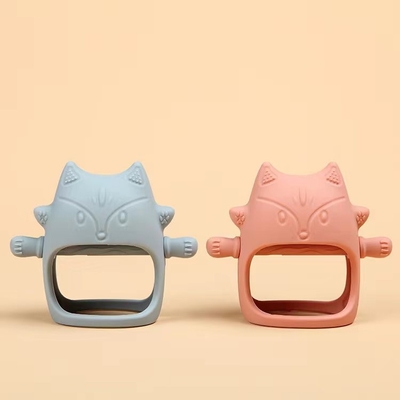 BPA Free Soft Anti-Drop Silicone Baby Mitten Teether để làm dịu cơn đau khi mọc răng