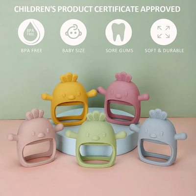 Dễ dàng làm sạch Dây buộc em bé bằng silicone được thiết kế mới được FDA chấp thuận An toàn trong nước sôi