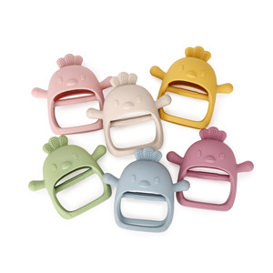 Chicky BPA Free Anti-Drop Silicone Mitten Đồ chơi mọc răng để làm dịu đau nướu