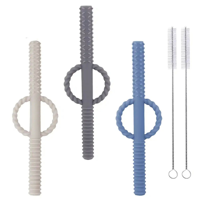 3 chiếc Ngăn nuốt Thiết kế Ống dây buộc bằng silicon cho trẻ sơ sinh