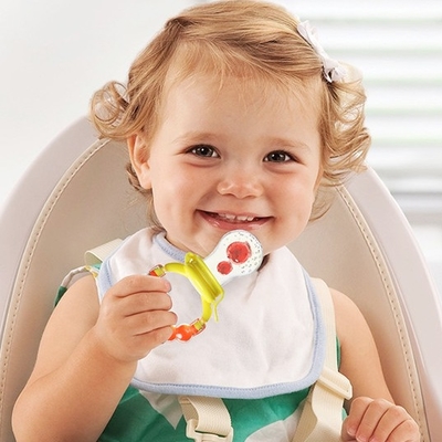 Bộ hỗ trợ mọc răng cho bé Núm vú giả thức ăn trái cây cho sữa đông lạnh