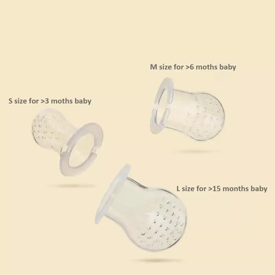 2 cái Núm vú giả cho bé ăn thức ăn cấp với 2 núm ti silicone bổ sung