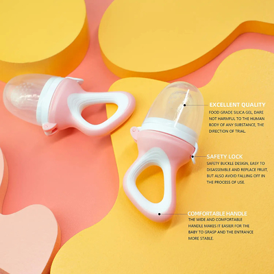 Núm vú giả cho bé ăn trái cây 2 gói giúp giảm mọc răng với 6 núm vú silicone khác nhau