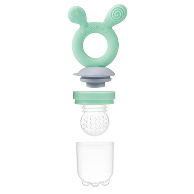 Green Baby Fruit Fresh Fruit Feeder Và Nibbler Với Túi Kẹp Hộp