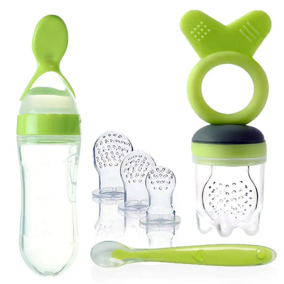 Máy rửa bát Unisex An toàn Có thể ép cho Bé Bình ăn trái cây Núm vú giả cho Trẻ sơ sinh mọc răng