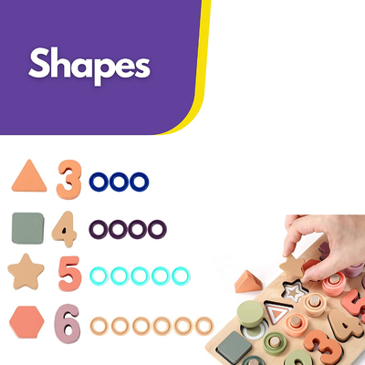 Học toán mầm non Montessori Câu đố số bằng gỗ cho các hoạt động của trẻ mới biết đi