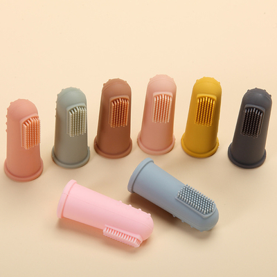 Bàn Chải Đánh Răng Ngón Tay Mềm Cho Trẻ Sơ Sinh Có Hộp, Bàn Chải Đánh Răng Bằng Silicon Cho Trẻ Sơ Sinh Mới Tập Đi 0-6 Tháng 6-12 Tháng