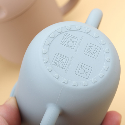 Tay cầm chống trượt Cốc đào tạo bằng silicon Huấn luyện trẻ mới biết đi cho bé trai bé gái