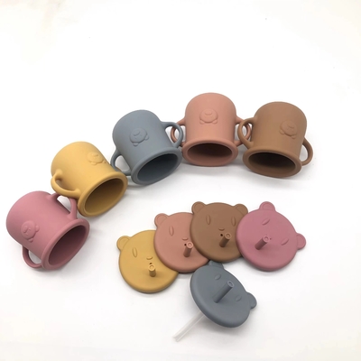100% silicone cấp thực phẩm cốc cho bé tập đi silicone cho bé cốc tập uống nhỏ tập cho bé cốc