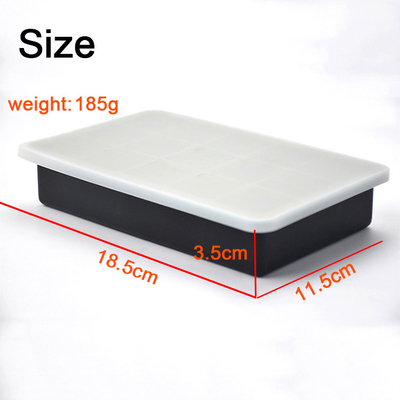 Sử dụng tại nhà Khuôn làm đá silicone cấp thực phẩm FDA Khuôn làm đá vuông 130 * 260mm