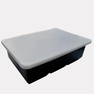 15 khoang chứa BPA Miễn phí 12 * 24cm Khuôn làm đá bằng silicon hình vuông Khay lập phương có nắp