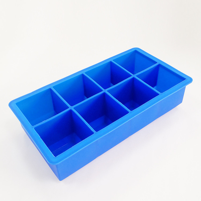 15 khoang chứa BPA Miễn phí 12 * 24cm Khuôn làm đá bằng silicon hình vuông Khay lập phương có nắp