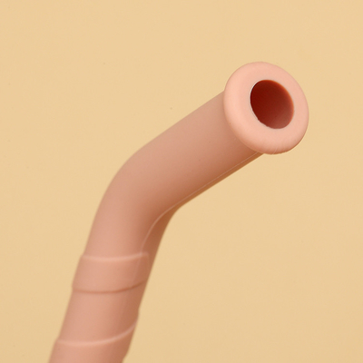 Thân thiện với môi trường có thể ăn được Ống hút silicone mềm không chứa BPA ODM có thể tái sử dụng để uống nước trái cây