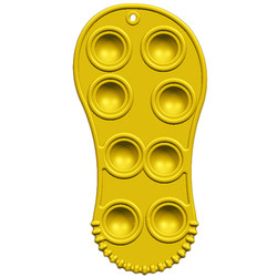Giày hình trẻ em Silicone Pop Đồ chơi thần tài Căng thẳng Giảm nhẹ Dây buộc bé