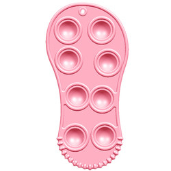 Giày hình trẻ em Silicone Pop Đồ chơi thần tài Căng thẳng Giảm nhẹ Dây buộc bé
