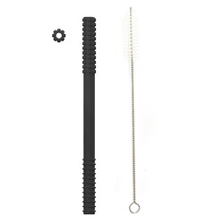 Sản phẩm ODM dành cho trẻ em bằng silicone cho trẻ mọc răng Ống nhai kết hợp với bàn chải 20cm