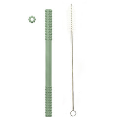 Sản phẩm ODM dành cho trẻ em bằng silicone cho trẻ mọc răng Ống nhai kết hợp với bàn chải 20cm