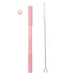 Sản phẩm ODM dành cho trẻ em bằng silicone cho trẻ mọc răng Ống nhai kết hợp với bàn chải 20cm