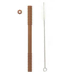 Sản phẩm ODM dành cho trẻ em bằng silicone cho trẻ mọc răng Ống nhai kết hợp với bàn chải 20cm