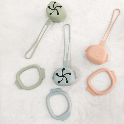 Dễ dàng làm sạch Sản phẩm silicone dành cho trẻ em Bảo quản du lịch Giá đỡ núm vú giả cho trẻ mọc răng ODM 24g