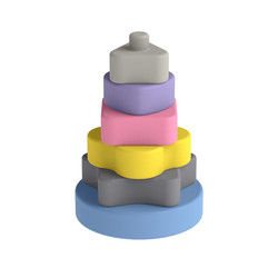 CE Giáo dục Đồ chơi xếp chồng silicone Khối xây dựng sáng tạo SGS cho trẻ em