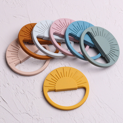 Hình dạng dễ thương Dây buộc thực phẩm cấp silicone cho bé Dây buộc silicone không chứa BPA 9 * 9 * 0,7cm