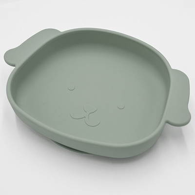 Tấm ăn dặm silicone hình con chó tùy chỉnh Tấm hút cao 21 * 15 * 3.5cm