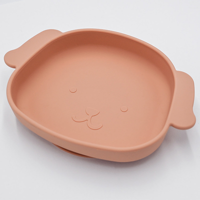 Tấm ăn dặm silicone hình con chó tùy chỉnh Tấm hút cao 21 * 15 * 3.5cm