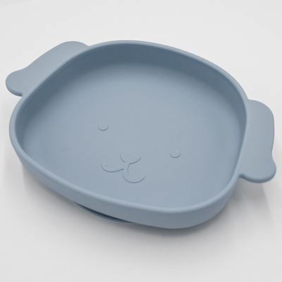 Tấm ăn dặm silicone hình con chó tùy chỉnh Tấm hút cao 21 * 15 * 3.5cm