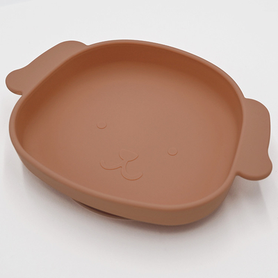 Tấm ăn dặm silicone hình con chó tùy chỉnh Tấm hút cao 21 * 15 * 3.5cm