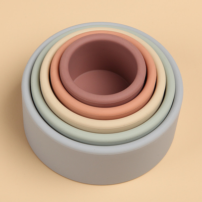 Phát triển trí não cho bé Sản phẩm silicone Chén xếp silicone SGS