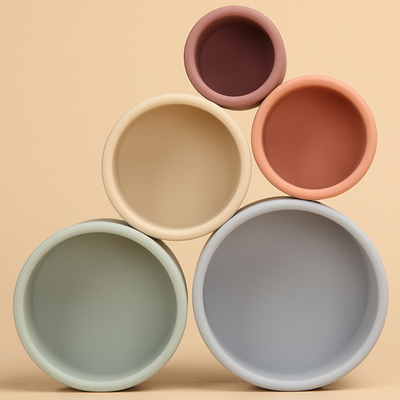 Phát triển trí não cho bé Sản phẩm silicone Chén xếp silicone SGS